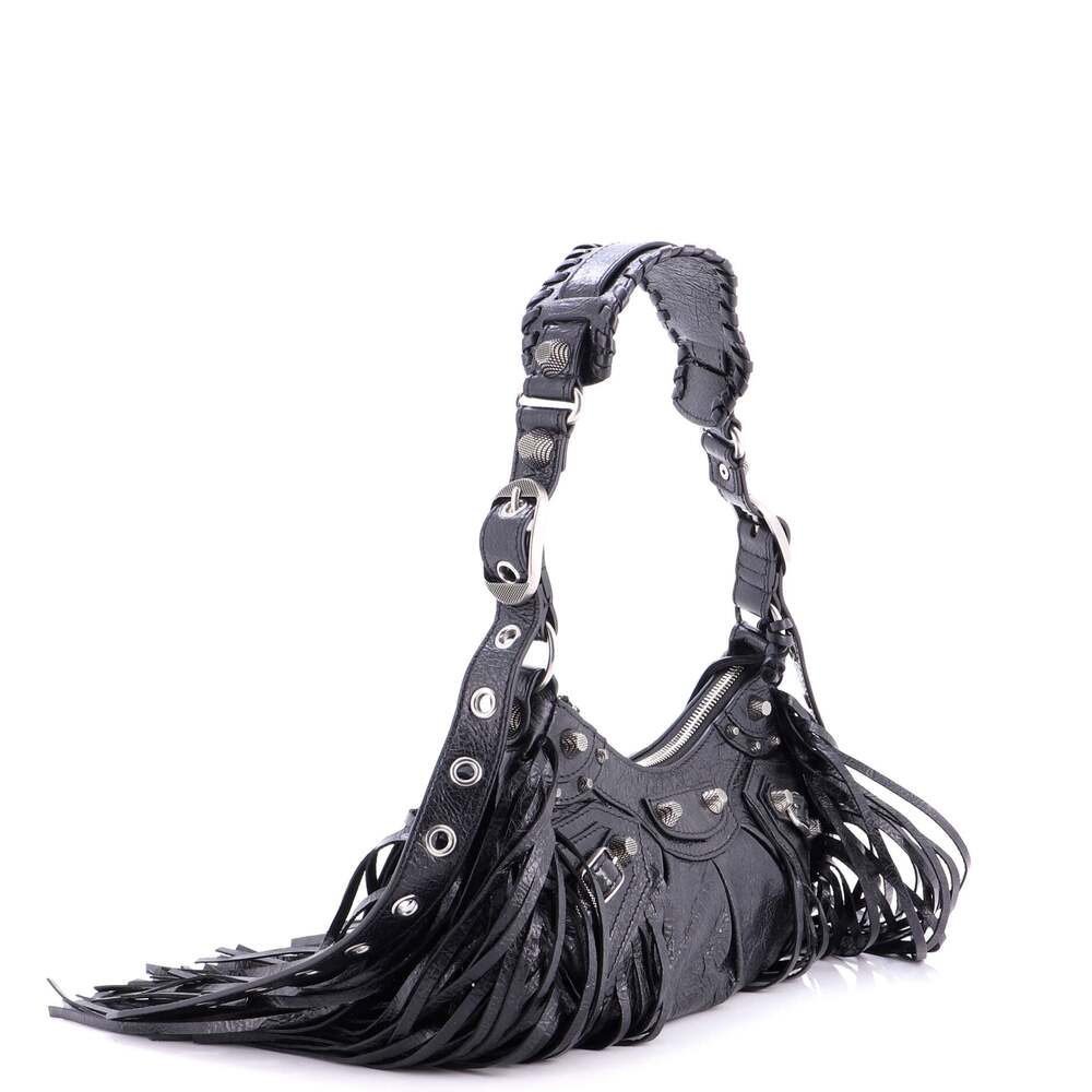 Balenciaga Le Cagole Giant Studs Fringe #242311B17B - Picture 4 of 9